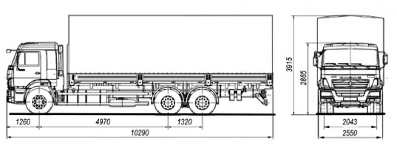 65117-6010-50 Бортовой КАМАЗ